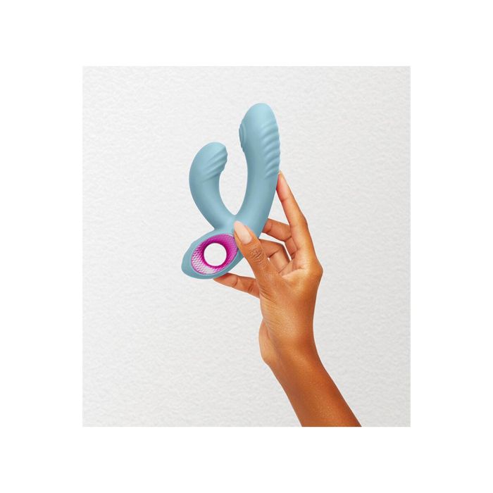Vibrador Punto G FemmeFunn Cora Azul 4 Vibrador Punto G FemmeFunn Cora Azul 4