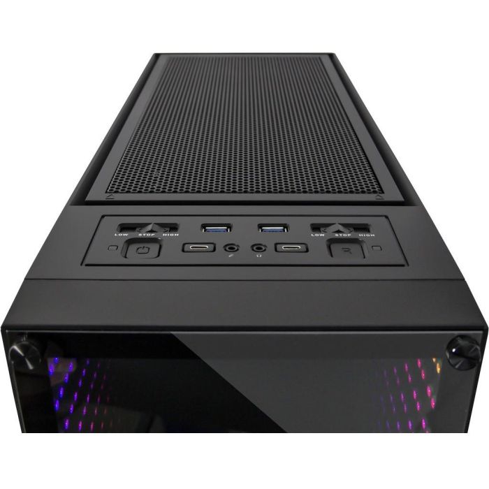 Inter-Tech X-908 Infini2 Midi Torre PC Negro ATX/ITX/microATX/Mini-ITX USB 3.2 Gen 1/Gen 2 Panel Cristal Templado 17