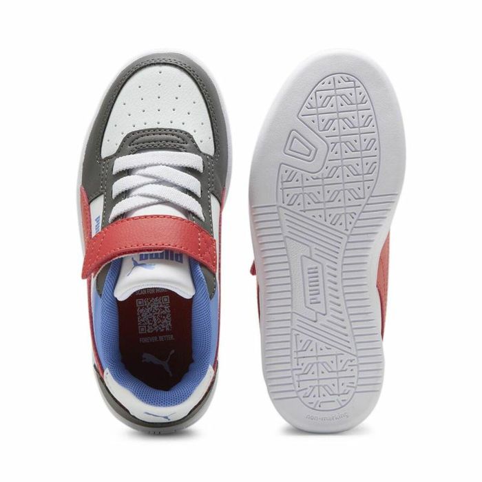 Zapatillas Casual Niño Puma Caven 2.0 Block Cool Blanco Gris 4