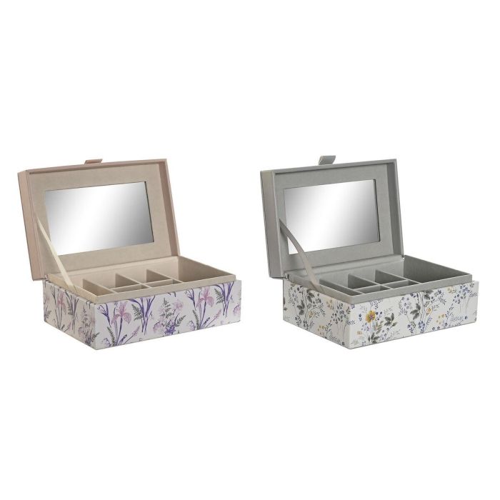 Joyero Tradicional DKD Home Decor Lila Gris 12.5 x 7.5 x 18 cm (2 Unidades) 1 Joyero Tradicional DKD Home Decor Lila Gris 12.5 x 7.5 x 18 cm (2 Unidades) 1