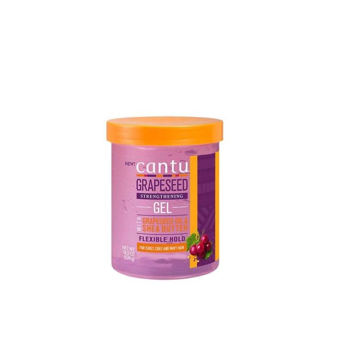 Cantu Grapessed Oil And Shea Butter Stregthening Gel Flexible Hold 524 gr Cantu