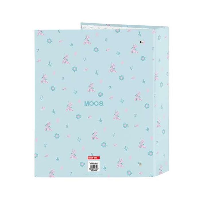 Safta Carpeta 4 Anillas 35mm Moos "Garden" Acolchada Rolling Printing Azul Turquesa 27x32x3.5cm 2 Safta Carpeta 4 Anillas 35mm Moos "Garden" Acolchada Rolling Printing Azul Turquesa 27x32x3.5cm 2