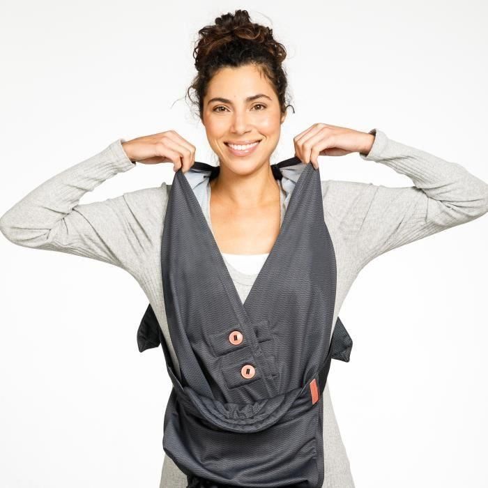 Infantino Portabebés Hug & Cuddle Tipo Fular Ergonómico y Fácil de Usar, para Llevar Bebés Cerca, Desde el Nacimiento (3 a 11.8 kg) 5 Infantino Portabebés Hug & Cuddle Tipo Fular Ergonómico y Fácil de Usar, para Llevar Bebés Cerca, Desde el Nacimiento (3 a 11.8 kg) 5