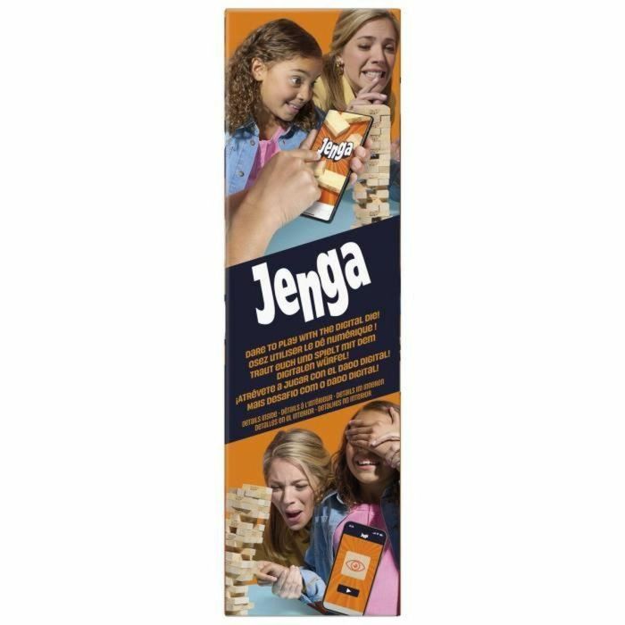 Hasbro Games G1499 Juego Jenga Clásico de Torre de Bloques. Habilidad y Estrategia para +6 años, con App Gratuita Español/Portugués 13
