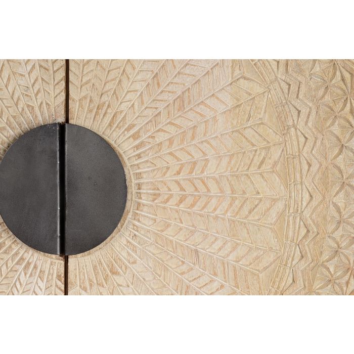 Giner y Colomer Armario Madera de Mango con Patas de Metal Blanco Envejecido 176 cm 6