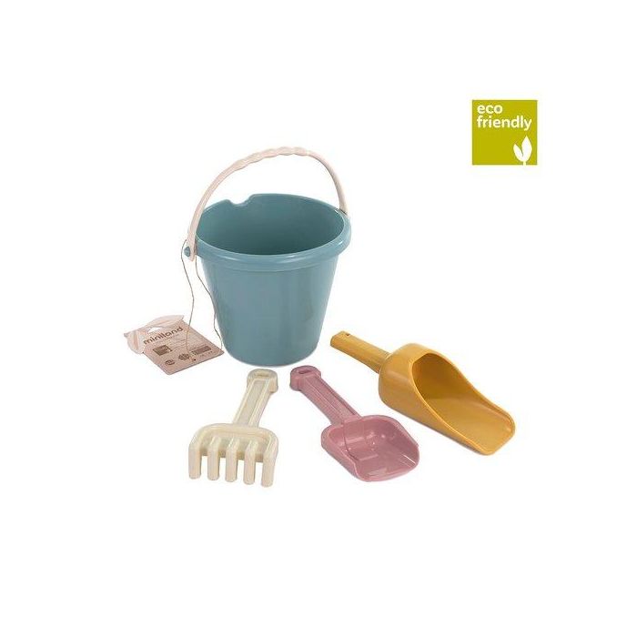 Set Arena Miniland Eco Junior Warm (1 Cubo, 1 Pala, 1 Rastrillo Y 1 Pala Especial)