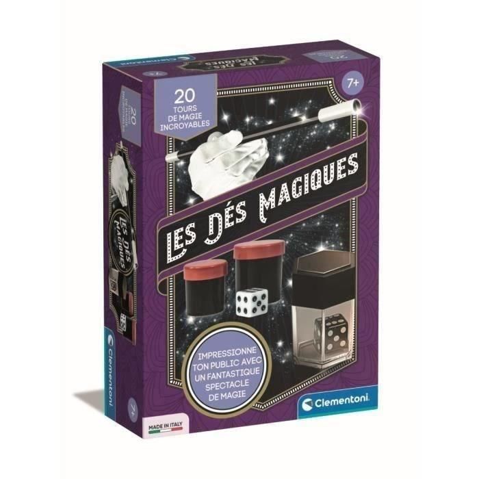 Clementoni - Caja de dados mágicos - 20 rondas - A partir de 7 años Clementoni - Caja de dados mágicos - 20 rondas - A partir de 7 años