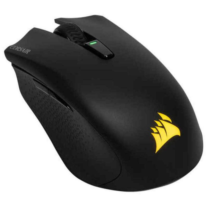 Corsair Harpoon RGB Wireless - Mouse Gaming Óptico Inalámbrico Bluetooth 10000 DPI, 6 Botones Programables, Iluminación RGB, Negro