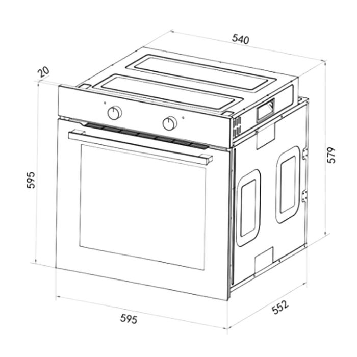 Cecotec Horno Eléctrico Bolero Hexa C126400 Line A 2800W 80L con Steam Assist 8 Cecotec Horno Eléctrico Bolero Hexa C126400 Line A 2800W 80L con Steam Assist 8