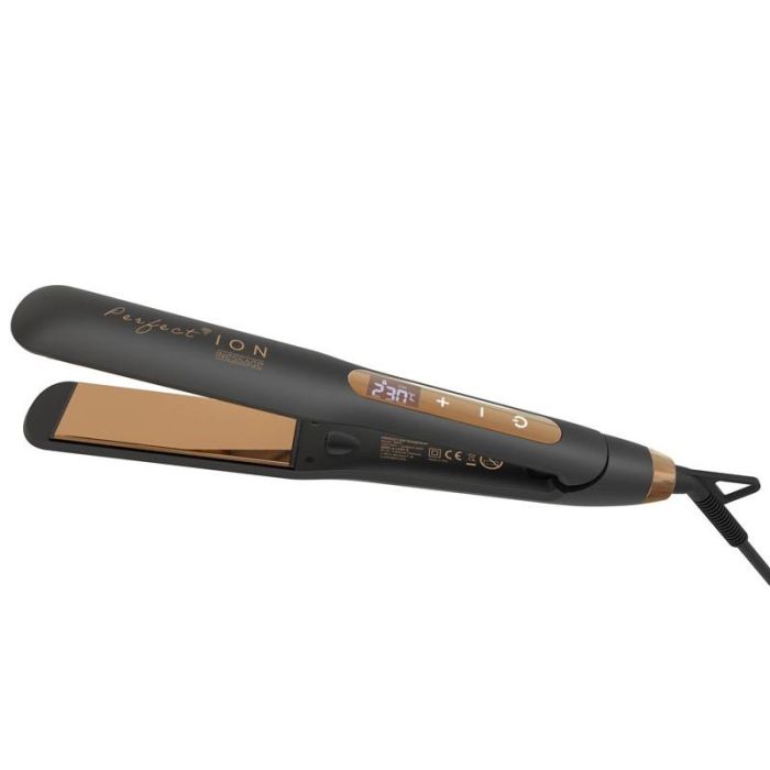 Ines Sage Plancha de Pelo Titane Power & Care Perfect Ion, placas de titanio, 80-230°C, generador de iones