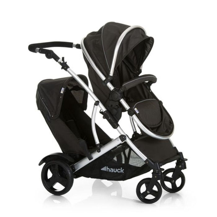 HAUCK Duett 2 Cochecito Doble Negro, con Asiento Reversible y 2º Asiento Desmontable, para Hermano y Bebé Desde el Nacimiento 8