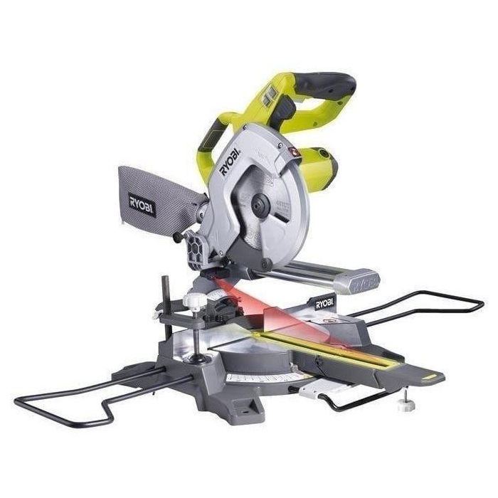 Sierra ingletadora radial RYOBI de 1200 vatios