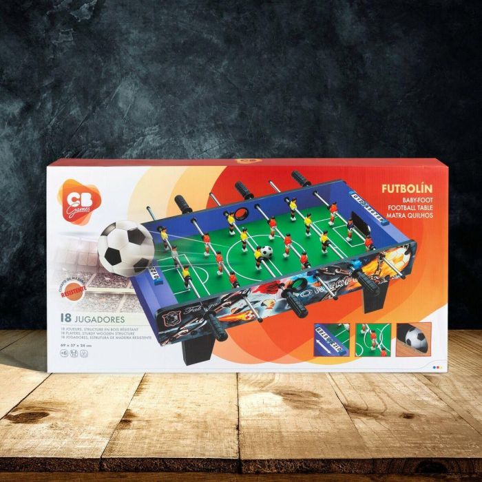 Futbolín de Sobremesa Colorbaby 69 x 24 x 37 cm (2 Unidades) 1