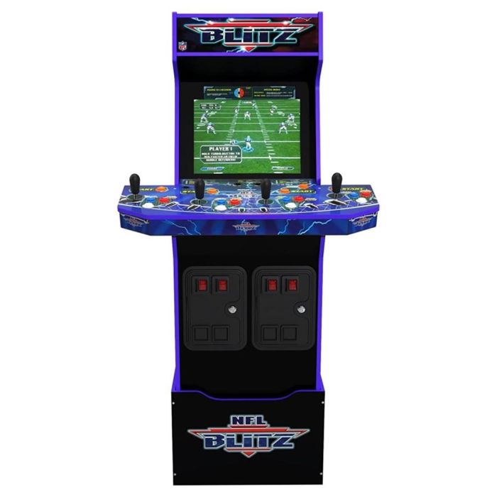 Arcade1Up Máquina Recreativa Arcade NFL Blitz, Incluye NFL Blitz '99 y 2000: Gold Edition, WiFi Multijugador, Pantalla LCD 17", 1-4 Jugadores 0 Arcade1Up Máquina Recreativa Arcade NFL Blitz, Incluye NFL Blitz '99 y 2000: Gold Edition, WiFi Multijugador, Pantalla LCD 17", 1-4 Jugadores 0