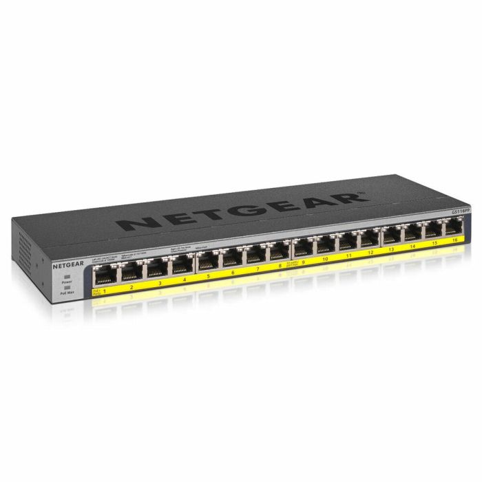 Switch Netgear GS116PP-100EUS 32 Gbps Negro Switch Netgear GS116PP-100EUS 32 Gbps Negro