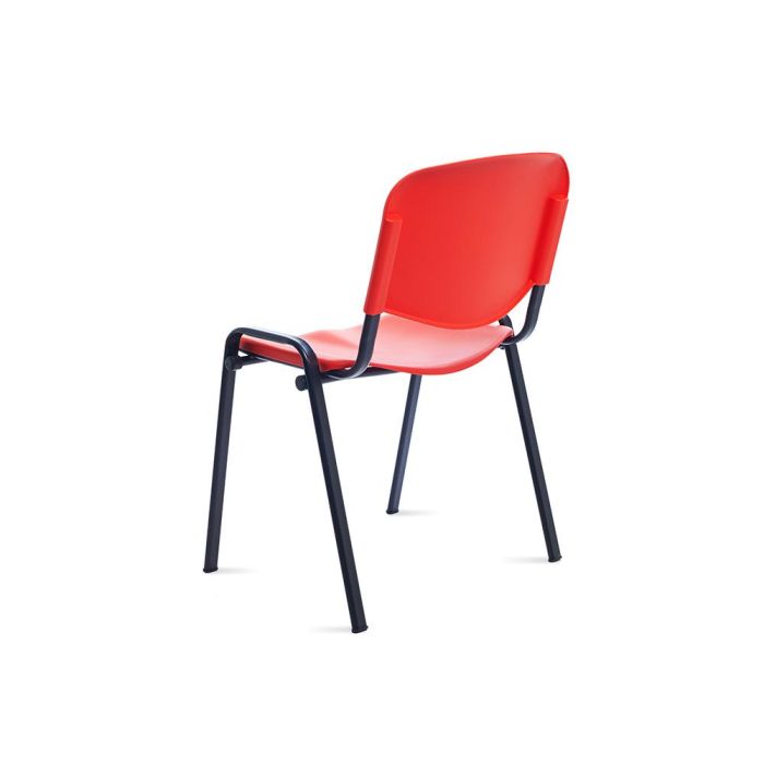 Silla Rocada Confidente Estructura Metalica Respaldo Y Asiento En Polimero Color Rojo 3