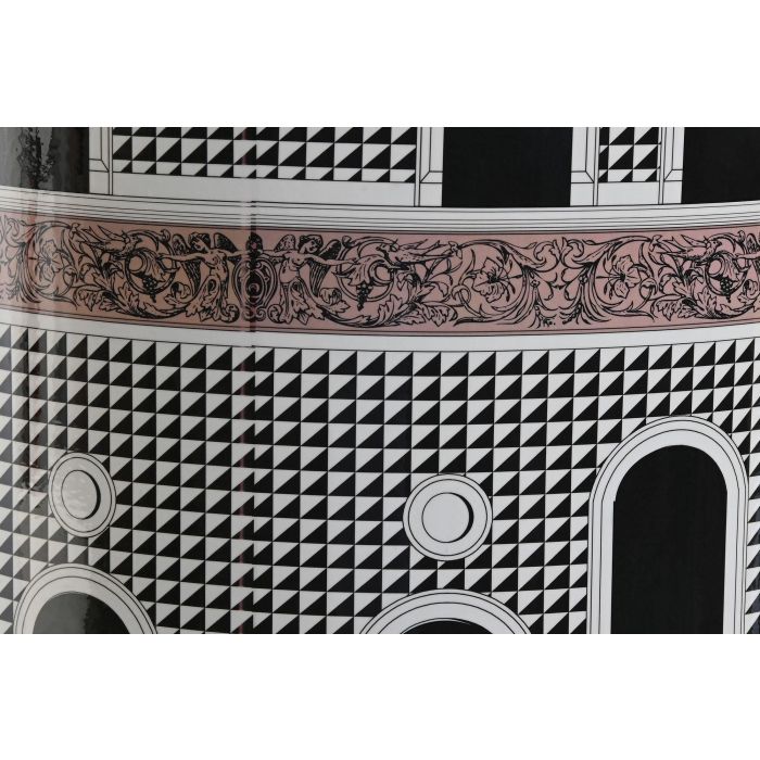 DKD Home Decor Mesita Auxiliar Jing door Multicolor Blanco Porcelana 33 x 42.5 x 33 cm 3