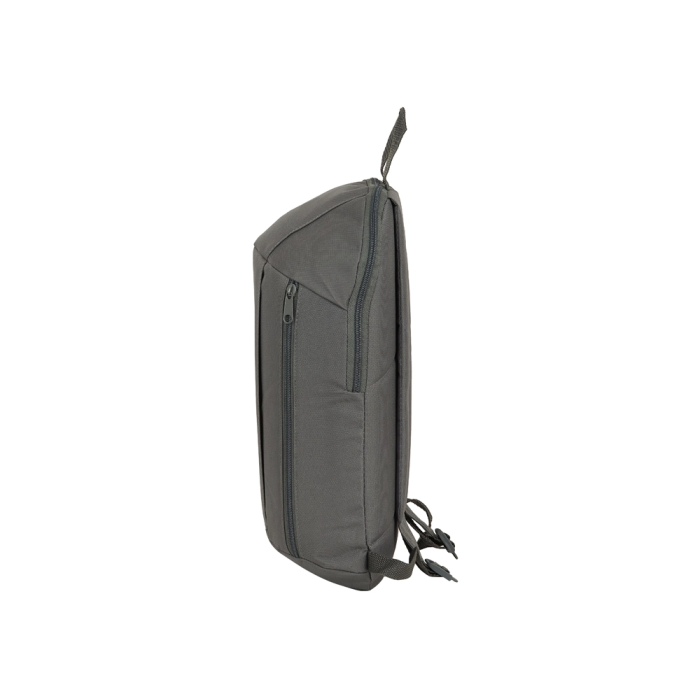 Safta Mini Mochila Bolsillo Vertical Gris Humo 2
