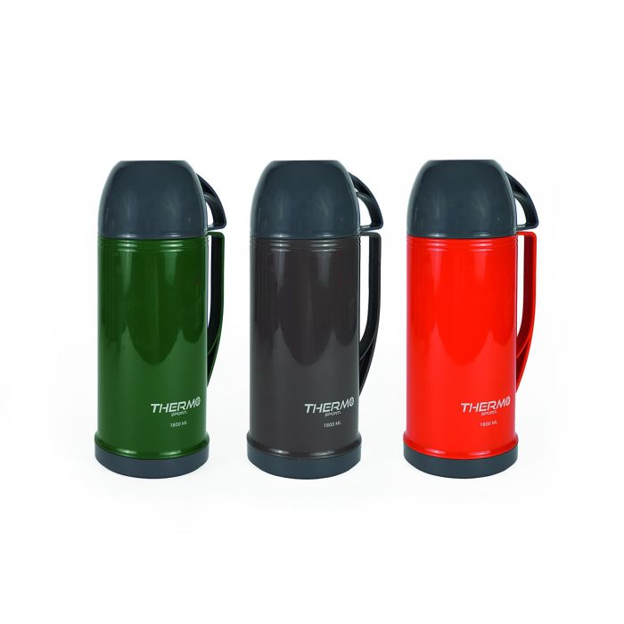 Termo plástico con taza 1.8 litros Thermosport - Gris, Blanco, Oro (6 Unidades) 1 Termo plástico con taza 1.8 litros Thermosport - Gris, Blanco, Oro (6 Unidades) 1