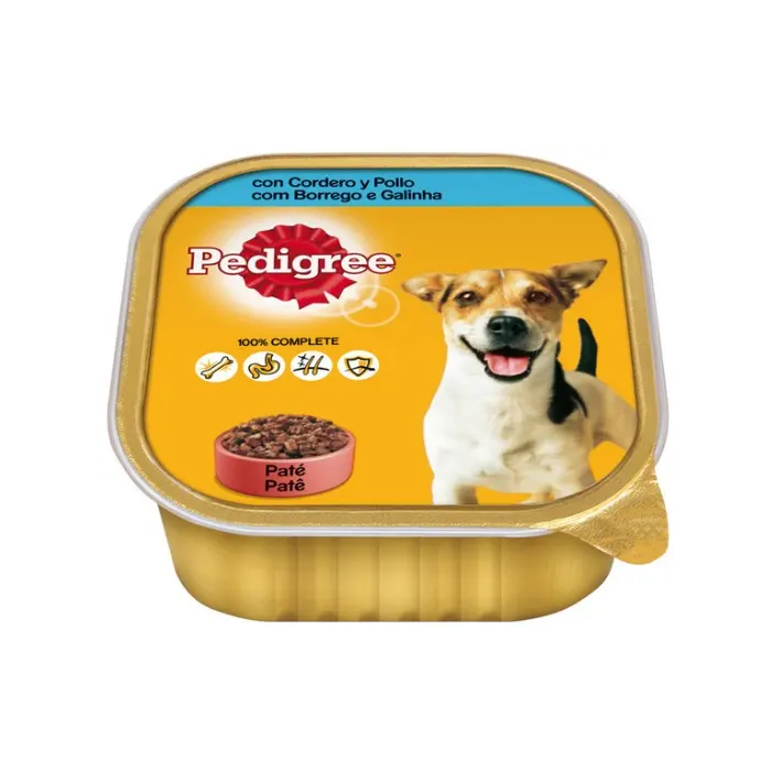 Pedigree Tarrina Cordero Pollo Caja 20x300 gr