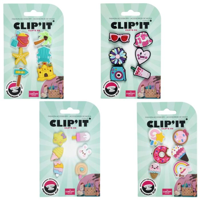 Juego De 6 Charms Clip It Home Deco Factory 6