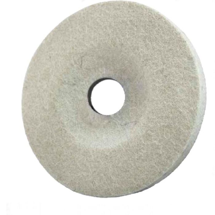 Scce Disco de Fieltro para Pulir y Acabar Acero Inoxidable. Medida 115mm x 22mm. Ideal para Esmerilado Fino y Abrillantado de Superficies.