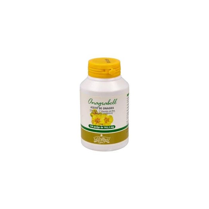 JELLYBELL Onagrabell 120 perlas - Aceite de Onagra con Ácidos Grasos Esenciales y Vitamina E - Complemento Alimenticio