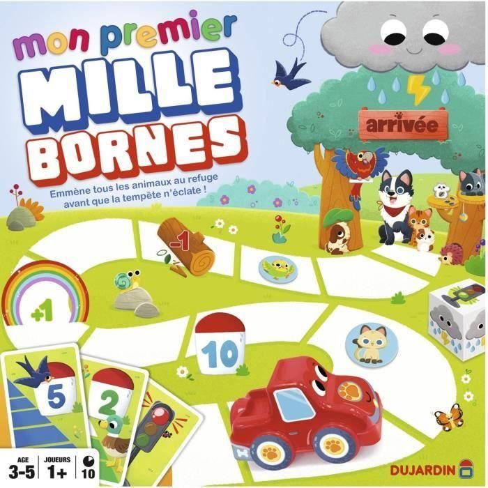 Dujardin DUJ3701656100683 Mi primer Mille Bornes - Juego de mesa para niños a partir de 3 años 2