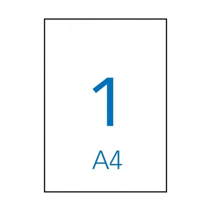 Apli Etiquetas Adhesivas 210x297 mm Inkjet Canto Recto Poliéster Blanco 10 Hojas