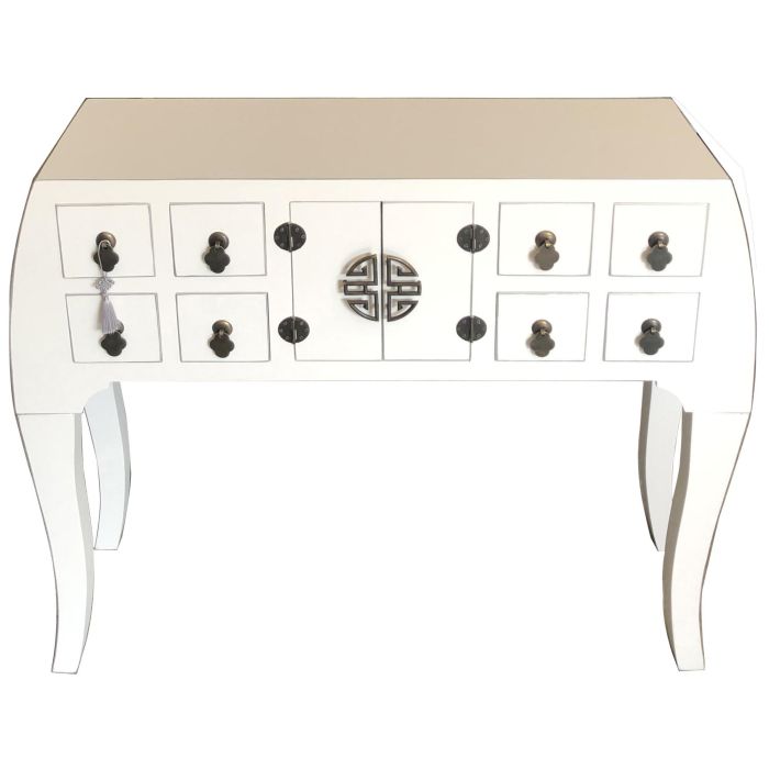 Recibidor DKD Home Decor Blanco Plateado 98 x 26 x 80 cm