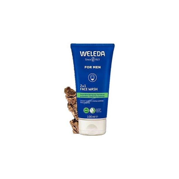 WELEDA Gel Limpiador Rostro-Barba 2 En 1 Hombre 100ml
