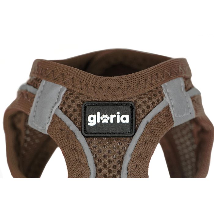 Gloria Arnés-Vestido Air Mesh Trek Star Marrón XXXS, Cuello 18-20cm, Pecho 24.5-26cm. Ligero, Transpirable, Reflectante y Refrescante. 2 Gloria Arnés-Vestido Air Mesh Trek Star Marrón XXXS, Cuello 18-20cm, Pecho 24.5-26cm. Ligero, Transpirable, Reflectante y Refrescante. 2