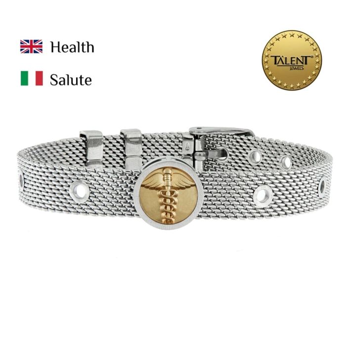 Pulsera Unisex Health Talent Jewels TJA-2-04-01-1-235 Plateado 1 Pulsera Unisex Health Talent Jewels TJA-2-04-01-1-235 Plateado 1