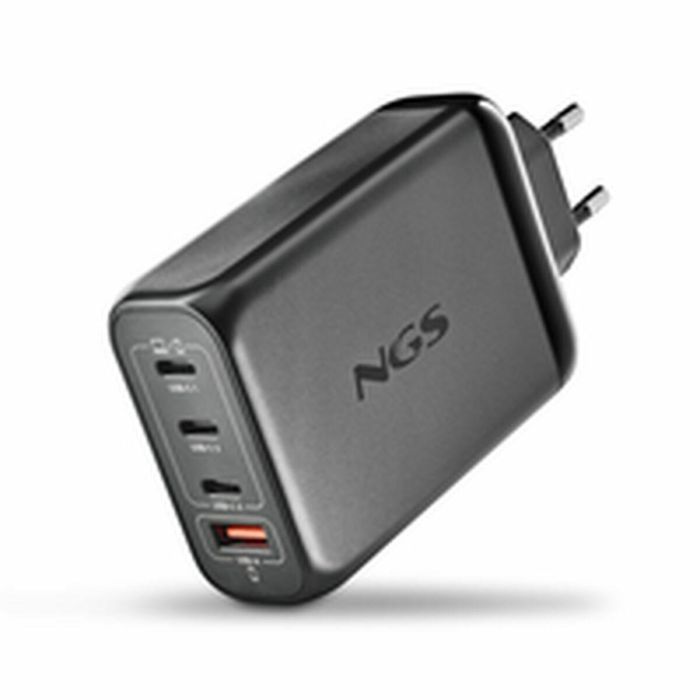 NGS BUD140W Cargador de Pared Ultrarrápido 140W GaN con 4 Puertos (3x USB-C PD3.1, 1x USB-A QC3.0) para Portátiles, Smartphones, Tablets 13