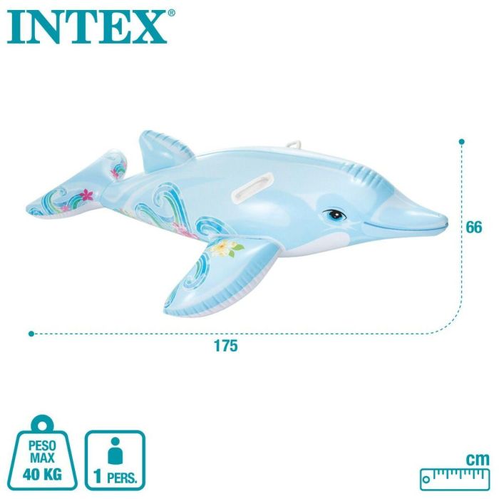 Figura Hinchable para Piscina Intex Delfín 175 x 38 x 66 cm (6 Unidades) 1 Figura Hinchable para Piscina Intex Delfín 175 x 38 x 66 cm (6 Unidades) 1