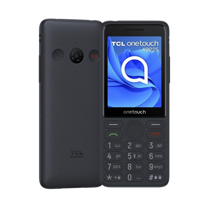 TCL Onetouch 4022S Teléfono Móvil para Personas Mayores con Pantalla 2.8", Botón SOS, Teclado Grande y Base de Carga - Gris TCL Onetouch 4022S Teléfono Móvil para Personas Mayores con Pantalla 2.8", Botón SOS, Teclado Grande y Base de Carga - Gris