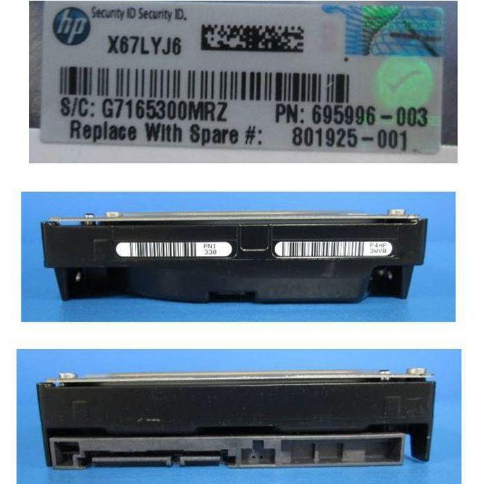 Hewlett Packard Enterprise 3TB, 6Gb/s, SATA, 7200 rpm, 3.5" 1