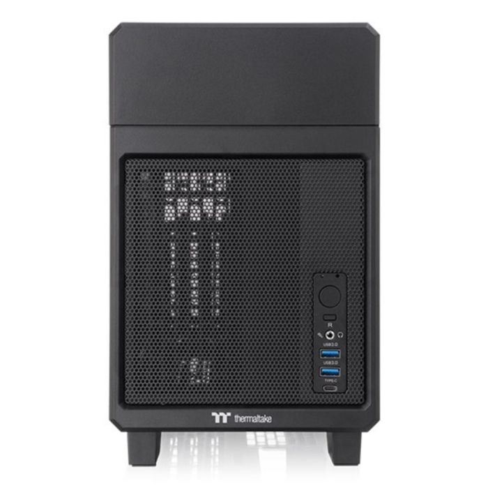 Thermaltake TR100 Caja Mini Tower PC Negra, Soporte SFX/SFX-L, Radiador hasta 280mm, Bahías 2.5" SSD/HDD 0 Thermaltake TR100 Caja Mini Tower PC Negra, Soporte SFX/SFX-L, Radiador hasta 280mm, Bahías 2.5" SSD/HDD 0