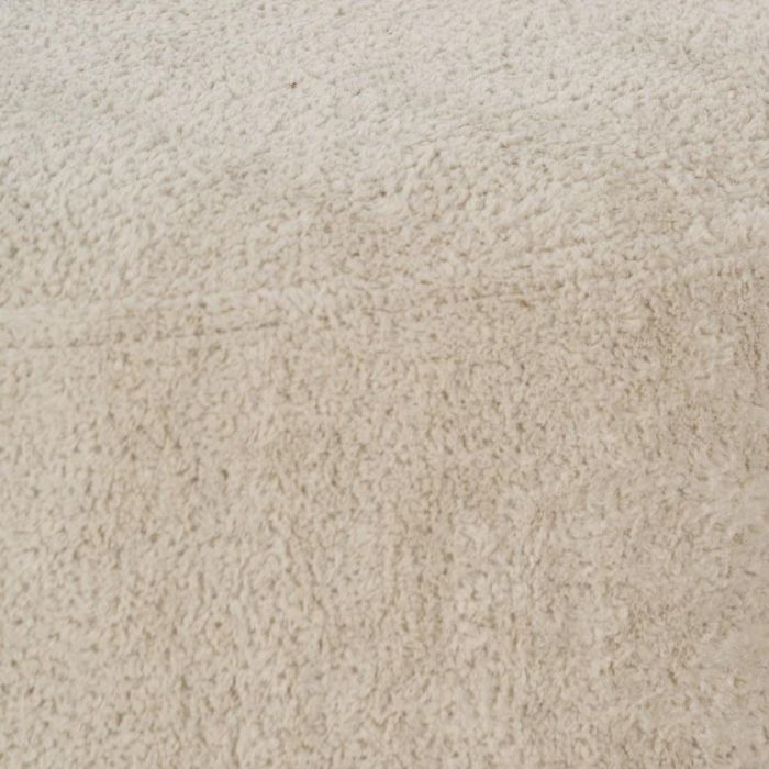 Puf Beige Tejido Salón 60 X 60 X 33 cm