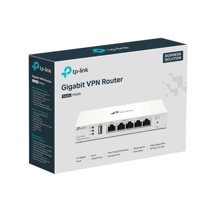 TP-Link FR205 WL-Router VPN Gigabit Ethernet WAN LAN 5 Puertos USB 2.0 Blanco para Redes de Oficina Pequeña 5 TP-Link FR205 WL-Router VPN Gigabit Ethernet WAN LAN 5 Puertos USB 2.0 Blanco para Redes de Oficina Pequeña 5