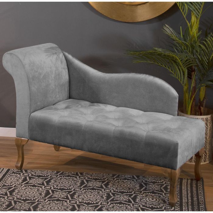 Diván Alexandra House Living Gris 122 x 77 x 51 cm 1 Diván Alexandra House Living Gris 122 x 77 x 51 cm 1