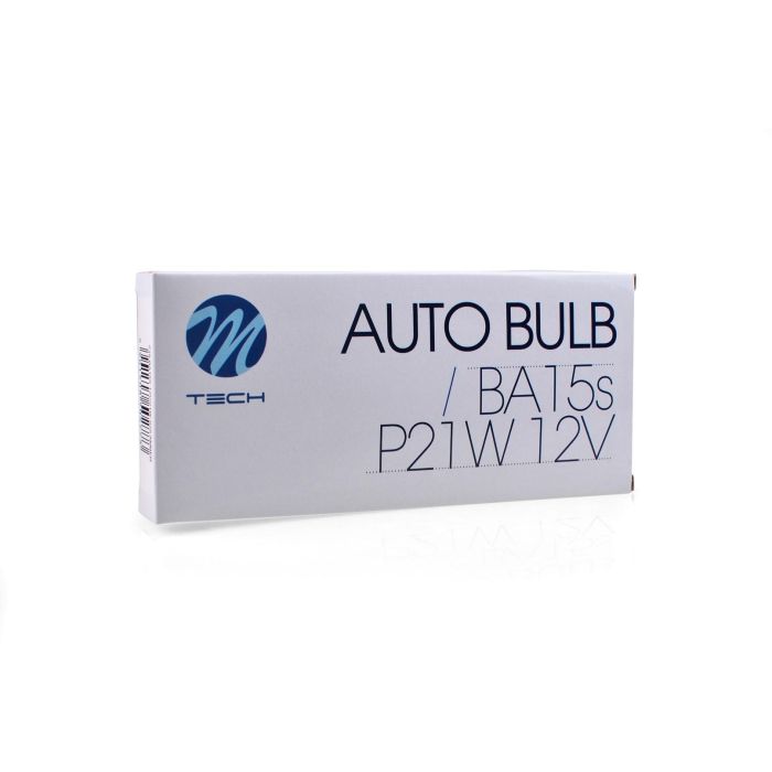Lámpara M-Tech Ba15S 12 V-21 W S25 Ámbar | 10 Unidades MTECZ19 2 Lámpara M-Tech Ba15S 12 V-21 W S25 Ámbar | 10 Unidades MTECZ19 2