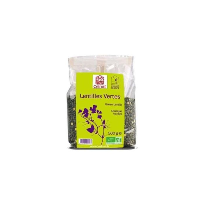 CELNAT Lentejas Verdes Bio 500 gramos