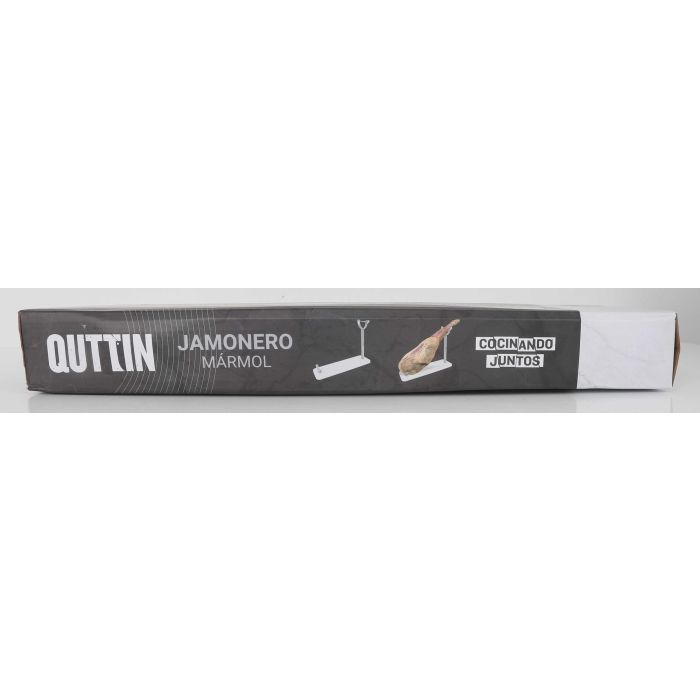 Quttin Soporte Jamonero de Mármol y Acero, 16 x 48.5 x 1.8 cm (3 Unidades) 3