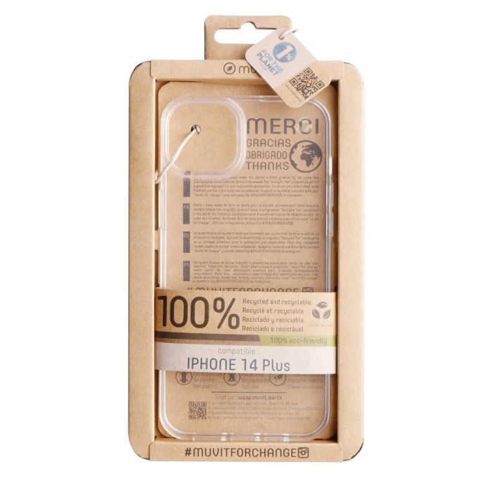 Muvit Funda Recycletek para Apple iPhone 14 - Ecológica, 100% Reciclada y Reciclable 0 Muvit Funda Recycletek para Apple iPhone 14 - Ecológica, 100% Reciclada y Reciclable 0