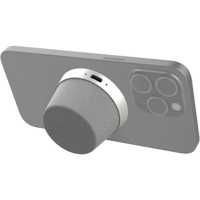 4smarts SoundForce Bluetooth Speaker MagSafe silver gray 1 4smarts SoundForce Bluetooth Speaker MagSafe silver gray 1