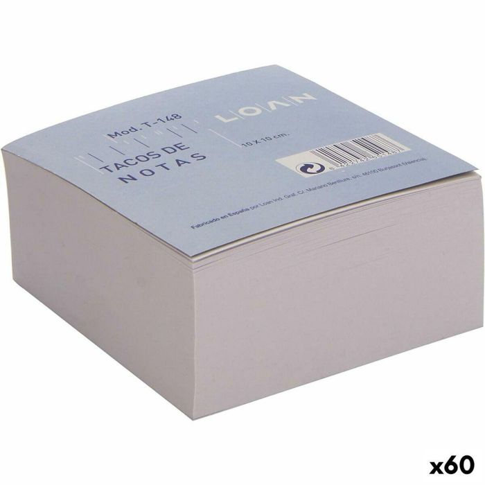 Bloc de Notas Blanco 500 Hojas 10 x 10 cm (60 unidades) 0 Bloc de Notas Blanco 500 Hojas 10 x 10 cm (60 unidades) 0