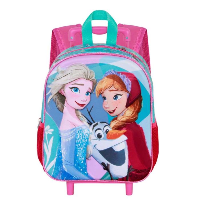 Mochila 3D con Ruedas Pequeña Family Disney Frozen 2 Azul 1