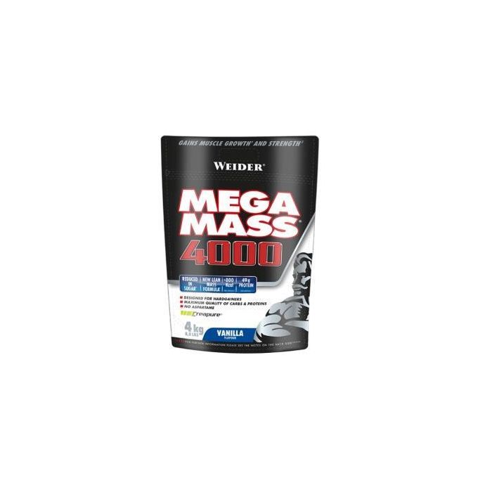 Weider Mega Mass 4000 Vainilla 4Kg. Weider Mega Mass 4000 Vainilla 4Kg.
