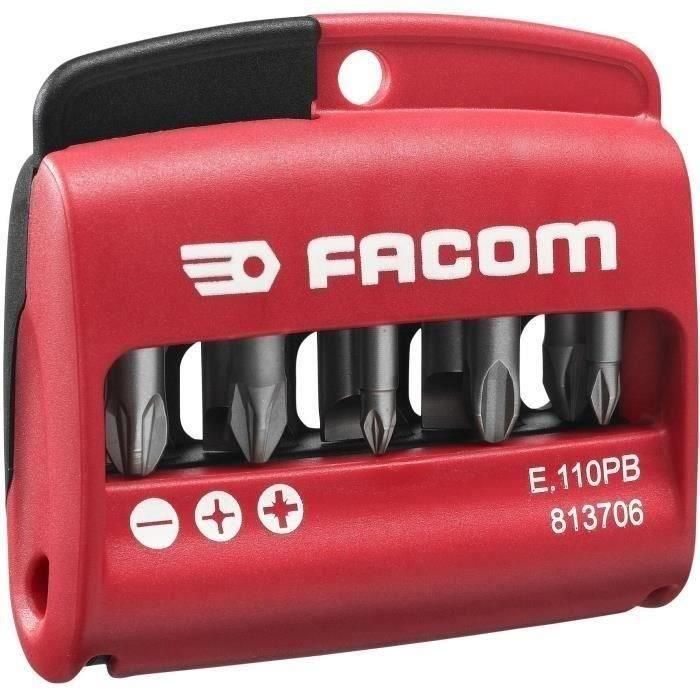 Facom Estuche de Puntas de Atornillar 10 Bits Surtidos Fente, Pozidriv y Phillips con Porta Puntas. Compacto y Resistente a Impactos 1 Facom Estuche de Puntas de Atornillar 10 Bits Surtidos Fente, Pozidriv y Phillips con Porta Puntas. Compacto y Resistente a Impactos 1